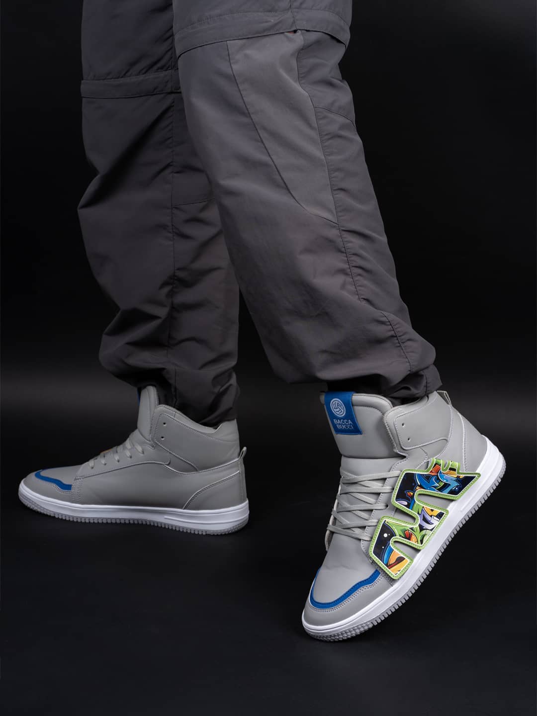 High-Top PATCH-PLAY Men's Sneakers