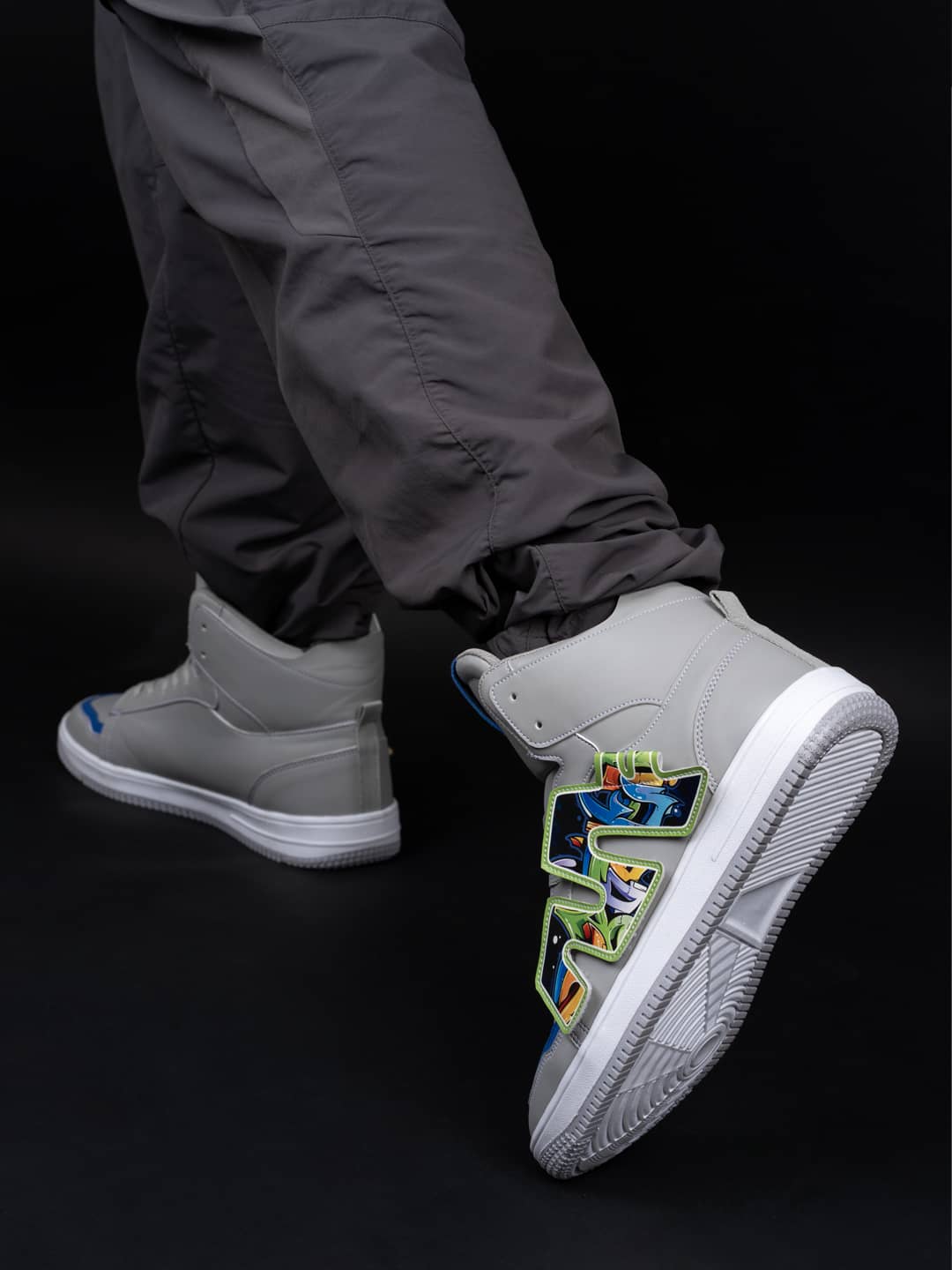 High-Top PATCH-PLAY Men's Sneakers