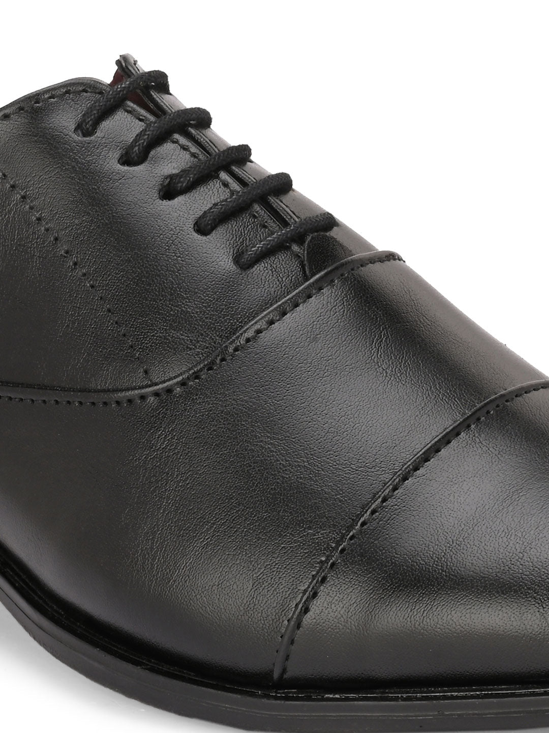 Alberto Torresi Synthetic Black Laceup Formal Shoes