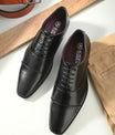 Alberto Torresi Synthetic Black Laceup Formal Shoes