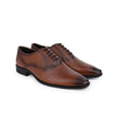 Alberto Torresi Genuine Leather Tan Lightweight Branded Sole Formal Shoes