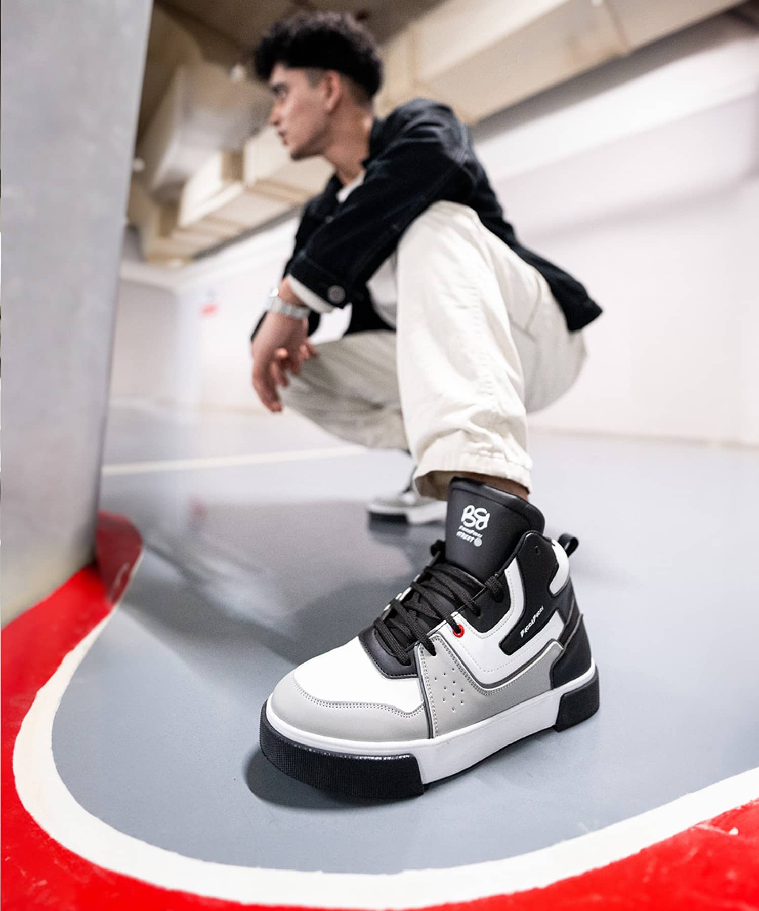 EVOKE HIGH-TOP SNEAKERS